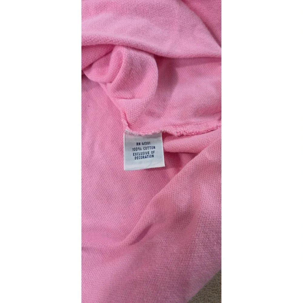 Polo Ralph Lauren Polo Shirt Men Size Large Pink Short Sleeve EUC